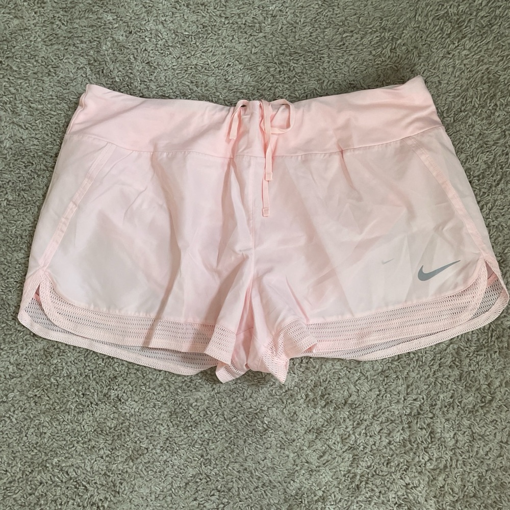 Nike Women's Soft Pink Athletic Shorts